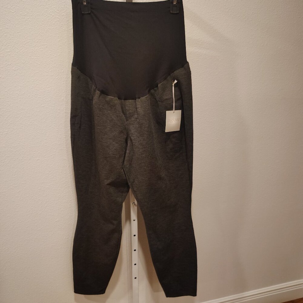 a:glow Women's Maternity Skinny Career Pant Pants Size XL NWT Gray